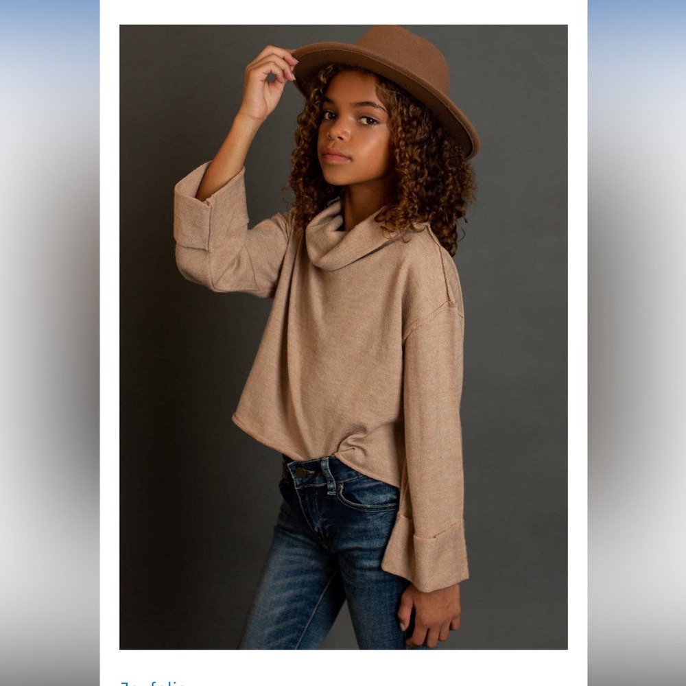 Joyfolie Mia Joy Valeria sweater - taupe - size 6